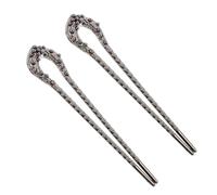 Beaupretty 2pezzi Forcine Per Di u in Sintetiche Due Per Acconciature Raccolte Eleganti Accessori Per Styling Dei in Stile Cinese Moderno