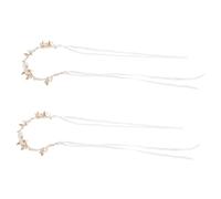 Beaupretty 2pezzi Ghirlanda di Fiori per Capelli da Donna Fascia per Capelli Fiori Artificiali Corona Floreale Hippie per Matrimonio Spiaggia Boho Hawaiana Accessori per Foto