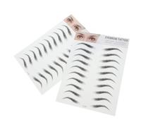 Beaupretty 2pezzi Imitazione Sopracciglio Adesivi Con Aspetto Naturale Strumento Per Sopracciglia Facile Da Usare Per Uomini e Donne Nero