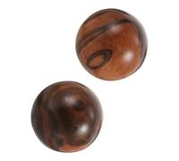 Beaupretty 2pezzi Palline Massaggiante in Legno Palline Massaggiante Portatili per Agopressione Aiutano ad Alleviare la Tensione Muscolare lo Stress la Rigidità Infortuni Stile Casuale