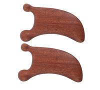 Beaupretty 2pezzi Pettine Massaggiatore Gua Sha Multifunzionale Per Viso e Corpo Strumento Portatile Per Massaggi Manuali Ottimo Per Casa e Viaggi Design Leggero e Materiali Sicuri Per La