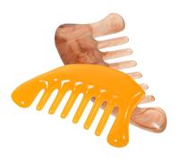 Beaupretty 2pezzi Pettine Massaggiatore Per Capelluto Comb Guasha Multifunzionale Resina Per Massaggi e Rilassamento Muscolare Per Cervicale e Migraine Colori