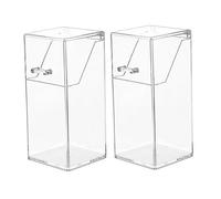 Beaupretty 2pezzi Scatola Trasparente Per Penne Portapenne Per Cosmetici Organizer Per Trucchi Per Cancelleria in Acrilico