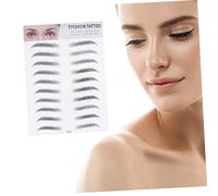 Beaupretty 2pezzi Sopracciglia Adesive Finte Per Donne Di Adesivi Per Sopracciglia Tatuaggi Adesivi Impermeabili Guide Per Modelli Per Strumenti Per