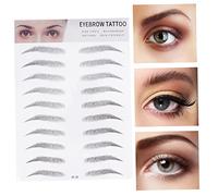 Beaupretty 2pezzi Sopracciglia Adesive Peli Artificiali Kit Di Adesivi Per Sopracciglia Per Creare Folte e Naturali Adatte Uomini e Donne Tipo Nero