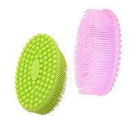 Beaupretty 2pezzi Spazzola in Silicone Per Massaggi Da Bagno Da Materiali Alimentari Flessibili Adatti Per Allenamento Al Tocco Del Ragazza e Igiene Antibatterica