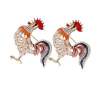 Beaupretty 2pezzi Spilla a Forma Di Animale in Pietra Occhio Di Gatto Smaltata Con Cristalli Accessorio Di Moda Per Donna e Ragazza Design Unico e Multifunzionale