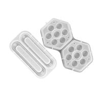Beaupretty 2pezzi Stampi in Silicone Trasparente Per Scatole Esagonali Per Dadi Flessibili e Durevoli Facili Da Sformare e Pulire Per Realizzazione Artigianale Di Custodie in Resina Personali