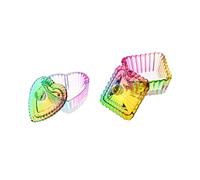 Beaupretty 2pezzi Vetro Piatto Per Nail Art Bicchiere in Vetro Per Manicure Bicchiere Per Liquidi Per Nail Art Utilizzato Per Lavare Penna Per o Mescolare Liquidi Come e