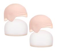 Beaupretty 2sets Calotte Calve Color Carne in Lattice per Trucco e Cosplay Unisex Realistico e Traspirante per Usi Multipli Adatto Uomini e Donne