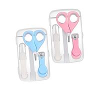 Beaupretty 2sets Tagliaunghie per Ragazzo Ragazza Ragazza Forbice Pinzetta e Custodia Kit Manicure per Cura delle Unghie dei Ragazzo
