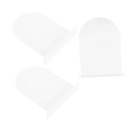 Beaupretty 3 Cartelli per Tavolo in Acrilico Bianco 2mm con Base, Segnaposto Vuoto per Matrimonio e Decorazioni Reception, Cartelli con Numeri e Nomi Ospiti per Ristorazione