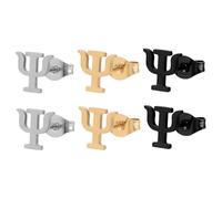 Beaupretty 3 Paia Letter Earrings Stainless Steel Elegant Science Jewelry For All Occasions Vintage Tiny Charms For Medical And Math Enthusiasts Durable And Faderesistant Accessories