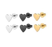 Beaupretty 3 Paia orecchini d'amore Orero in acciaio inossidabile goccia d'orecchio per l'arredamento orecchino orecchini creativi Gioielli eleganti decorazione dell'orecchio