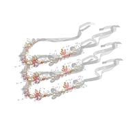 Beaupretty 3 Pezzi Cerchietti Sposa con Fiori e Eleganti Fasce Cerimonia Leggere e Comode per Damigelle Matrimonio e Speciali