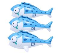 Beaupretty 3 Pezzi Giocattoli Gonfiabili Forma di Pesce Giochi Galleggianti per Piscina Accessori per Feste Tema Oceano e Compleanni con Pesci Gonfiabili Resistenti e Facili da Gonfiare