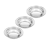 Beaupretty 3 Pezzi Piatto in Vetro Trasparente a Forma di Cappello di Paglia per Diffusore di Aromi, Riutilizzabile, Diametro 11,9 Cm, per Decorazione Casa e Soggiorno