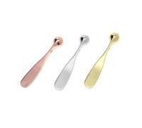 Beaupretty 3 pezzi Spatole in Metallo per Crema Occhi e Applicatori Eleganti Oro Rosa Massaggiatore Manuale per Miglior Assorbimento e