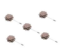 Beaupretty 3 Pezzi Spettatura in Legno Pin Di Risvolto Spilla Da Uomo Per Uomini Floreale Fiore All'occhiello Per Matrimonio Da Uomo Accessori Per Da Uomo Adornare Lega Di Zinco