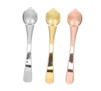 Beaupretty 3 pezzi Strumenti per Contorno Occhi in Metallo Applicatore e Massaggiatore per Crema Occhi con Punta Cucchiaio e Roller Accessori Skincare per Ridurre Occhiaie e Borse Uso Facile