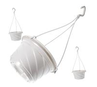 Beaupretty 3 Pezzi Vaso Sospeso in Plastica Beige per Piante di Chlorophytum, per Balcone e Facile da Appendere al Soffitto a Mensola