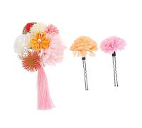 Beaupretty 3 Pz Accessori per fatti a mano in stile giapponese ciondoli per d'oro Fermagli per vintage hairdo hair clip molletta fermaglio per a fiore rosa