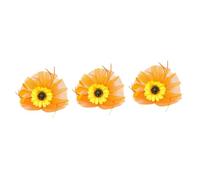 Beaupretty 3 Pz cappelli fascinator per le donne clip di fiori Fascia per fascinator di girasole hair charms hair jewelry cerchietto cappelli da sposa per le donne cappello da chiesa Maglia