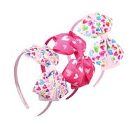 Beaupretty 3 Pz Fascia D'amore Fiocco Arco Boppers Fasce Per La Testa Fascia Per Bandana Fasce Per Costumi Fasce Per Ragazze Fasce Per Feste Fasce Per Poliestere
