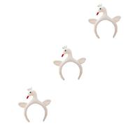 Beaupretty 3 Pz Fascia Di Cigno Trucco Cerchietto Per Fascia Per in Pelo Di Cerchio Di Di Cigno Fasce Per La Doccia Puntello Cartone Animato Bianca Peluche