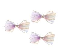 Beaupretty 3 Pz Fermaglio per bambini con fiocco forcine per in grosgrain mollette per ragazze barrette hair clip molletta fermagli per in filato per bambini clip per bambini