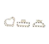 Beaupretty 3 Pz fermaglio per della sposa barrette hair clip hair charms hair accessories hair jewelry hair pin hair bow Fermaglio per da donna clip ad artiglio bianca
