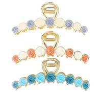 Beaupretty 3 Pz fermaglio per di squalo barrette hair clip mollette per da donna fermaglio per morsetti per artigli per acconciature artiglio di