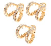 Beaupretty 3 Pz forcina per coda di cavallo alta barrette hair clip hair pin Fermaglio per acconciature molletta clip ad artiglio per folti fermacoda per fini Lega di zinco