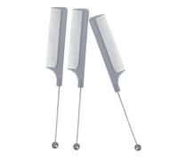 Beaupretty 3 Pz Pettine Con Perline Pettini a Denti Fini Per Le Donne Kit Per Per Parrucchiere Pettine Per Separare i Pettine Per Prendere in i Abs Grey