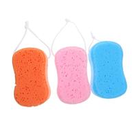 Beaupretty 3 Pz spugna da bagno di grandi dimensioni netto spugna di schiuma di luffa spugna naturale parà esfoliante massaggia cute gel doccia strofinare gli asciugamani spugna massaggiatore