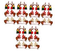Beaupretty 3 Set Di Forcine Per A Forma Di Corna Di Cervo Natalizie Uniche Per Decorazioni Di Ragazzi E Ragazze 6 Pezzi * 3
