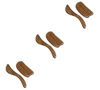 Beaupretty 3 Set Tavola Di Guiasha in Legno Atrezzi Raschietto Guasha Raschiare Strumenti Di Massaggio Tavola Raschiante Massaggiatore Viso Collo Di Legno Brown 2 Pezzi*3
