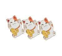 Beaupretty 3 Spille A Forma Di Gatto Spilla Portafortuna Spilla Da Bavero Spilla Da Cappello Kawaii Spilla In Metallo Spilla A Forma Di Cartone Animato Spilla A Forma Di Gatto Della
