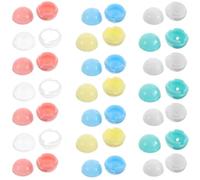 Beaupretty 30 Capsule Rotonde Vuote da 15 Mm per Distributori Automatici, Contenitori Trasparenti Colorati per Caramelle e Premi, Bomboniere per Feste e Giochi Interattivi, Mini Capsule