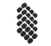 Beaupretty 32 Pezzi cuscinetti in silicone per sassofono adesivo per bocchino protezione per i denti per sax cuscinetti per morso del boccaglio Morsetto per clarinetto Black