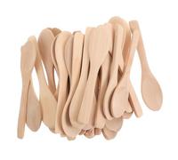Beaupretty 36 Pezzi Cucchiai in Legno, Cucchiaini Pratici per Polvere, Spatola Portatile per Maschere Fai da Te a Casa