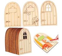 Beaupretty 36pezzi Delle Fate in Legno Piccola Non Verniciata Da Giardino Legno Per Decorazioni Da Tavolo Giardino