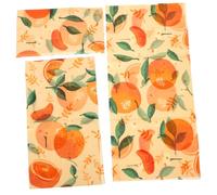 Beaupretty 3fogli Pellicole Alimentari in Cera d Api Riutilizzabili Panno Per Conservazione Alimenti Naturale Per Mantenere Freschi Frutta e Verdura Alternativa Ecologica Alla Pellicola Plast