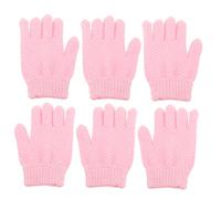 Beaupretty 3paia Guanti Esfolianti Resistenti per Doccia Realizzati in Nylon Pratico Design Cinque Dita per Rimozione delle Cellule Morte e Uso Versatile per Spa e Casa