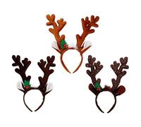 Beaupretty 3pezzi Copricapo Con Corna Di Natalizie Fascia Per Capelli Corna Di Per Feste Copricapo Per Decorazioni Natalizie Realizzato Buona Qualità Adatto Molte Occasioni Come Feste Di Nata