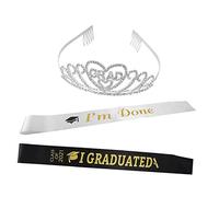 Beaupretty 3pezzi Fasce per Laurea Fascia Corona per Laurea Accessori da Galateo per Feste e Cerimonie