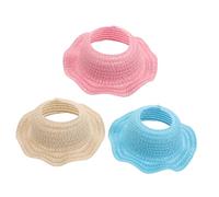 Beaupretty 3pezzi Mini Cappello Lavorato Maglia Cappello Da Spiaggia Mini Accessori Per Sole Mini Cappello Per Da Te Cappello Da Te Mini Cappello Per Cappello Per Per Lavoretti Spiaggia