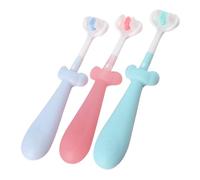 Beaupretty 3pezzi Spazzolino Da Denti Setole Morbide Per Ragazzo Ragazza Ragazza Decorativo e Carino Utile Per Pulizia Manual Denti Dei Ragazzo Piccoli Design Antiscivolo e Sicuro Da Impugnar
