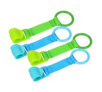 Beaupretty 4 Anelli Tirare per Lettino Anelli Appendibili per Culla in Plastica e Supporto per Aiutare Stare in Piedi e Imparare Camminare Blu e