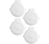 Beaupretty 4 Coperchi Sicurezza per Pulsanti Elettrodomestici Protezione e Auto Facile Installazione Design Cartoon per Materiale e